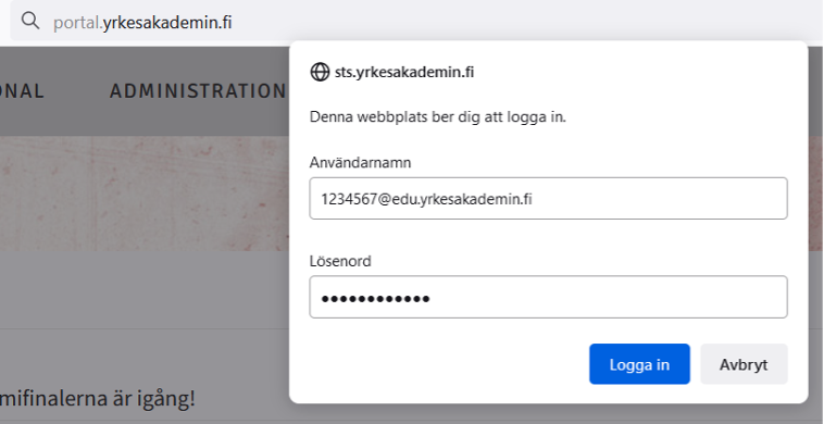 inloggningsruta ff microsoft