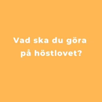 Vi önskar er alla ett riktigt skönt och avkopplande höstlov! 🍂

En hälsning från Campus Mosedal och ett stort tack till vår merkonomstuderande som har gjort sin UA-period inom marknadsföringskommunikation här på YA.

#yrkesakademiniösterbotten #höstlov